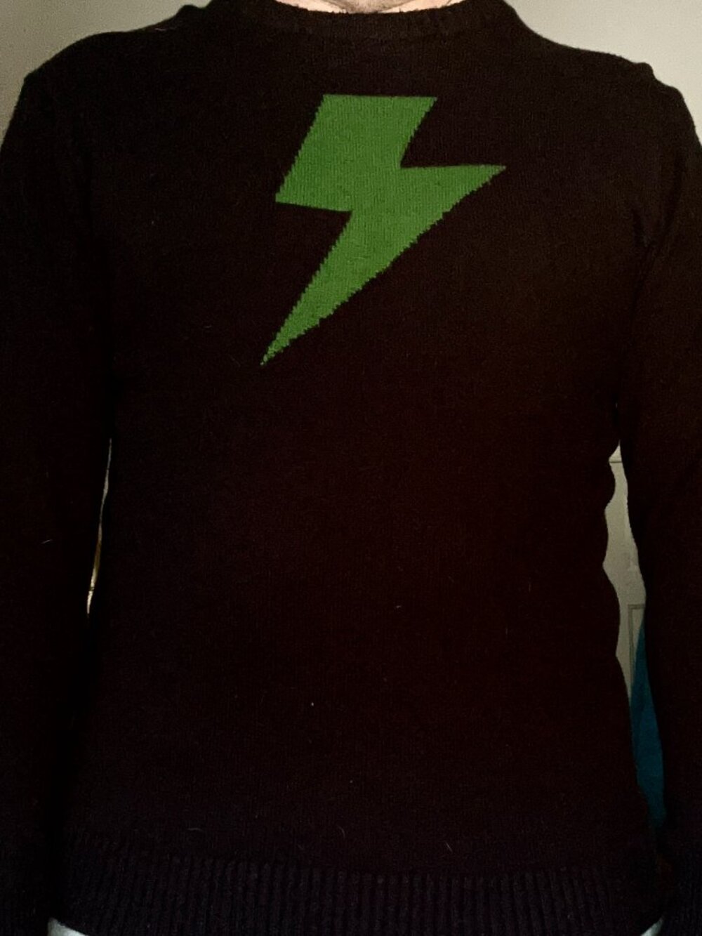 Oxnit Green Bolt Sweater Like New
